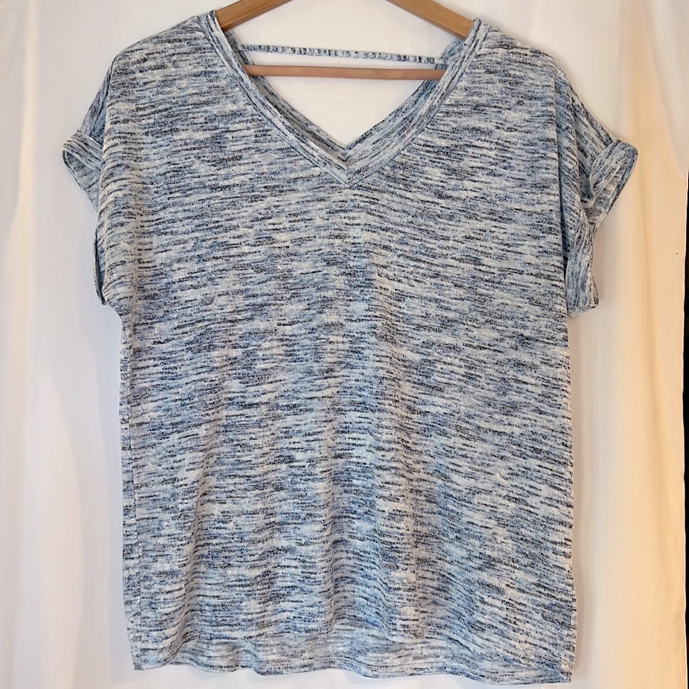 Women's V-neck top.